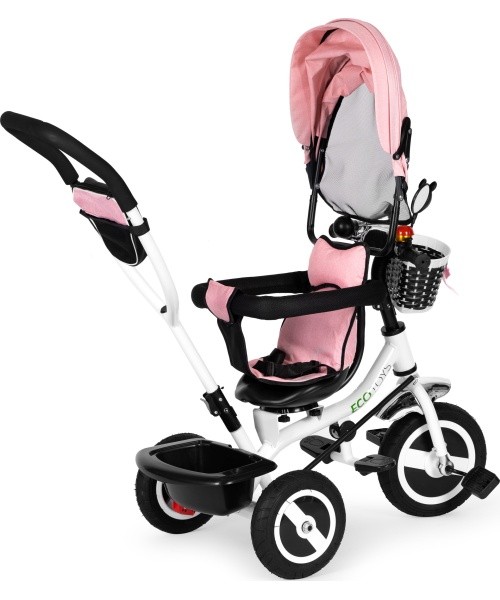 Tricycle rotating canopy durable rubber wheels ECOTOYS