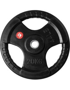 Rubber-Coated Weight Plate inSPORTline Graton 20 kg 30 mm