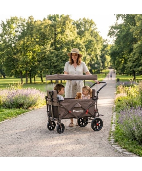 Sudedamas transportavimo vežimėlis inSPORTline StrollKidz vaikams vežti