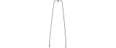 Fenders Astening Mustache Dvirtex, 38cm