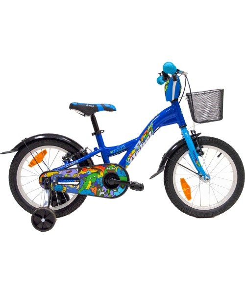 4KIDS Rebel 16" bike, size 10" (25.5 cm), aluminium, blue