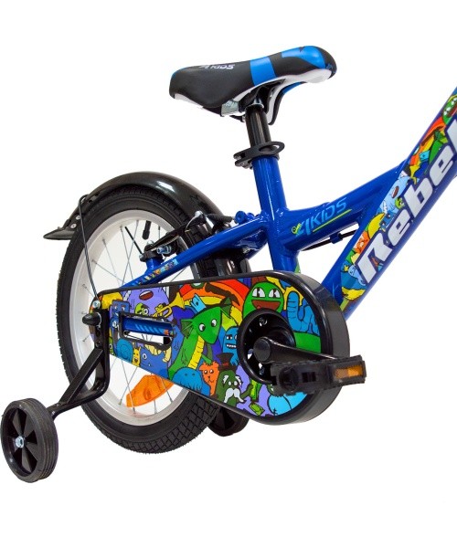 4KIDS Rebel 16" bike, size 10" (25.5 cm), aluminium, blue