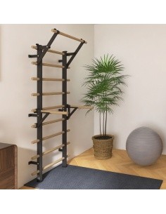Wall Bars inSPORTline Wootaline 199 x 80 cm w/ Pull-Up Bar & Parallel Bars