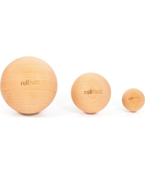 rollholz Kugel Set Buche