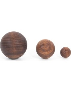 rollholz Kugel Set Nussbaum