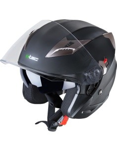 Motorcycle Helmet W-TEC YM-627 - Matt Black-Bronze