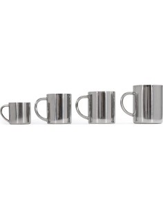 Puodelis BasicNature Stainless Steel Thermo Deluxe Espresso, 0,1 l