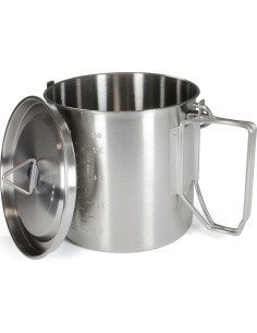 Origin Outdoors Stainless Steel Camping Pot '2 in 1'