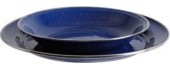 Enamel Plate Origin Outdoors Flat 26cm, Blue