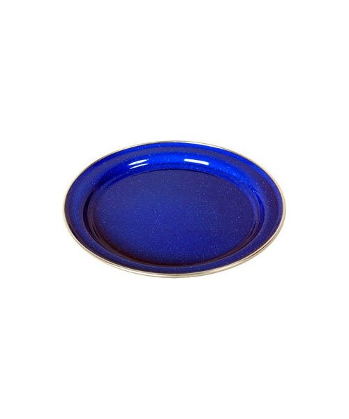Enamel Plate Origin Outdoors Flat 26cm, Blue