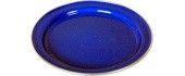 Enamel Plate Origin Outdoors Flat 26cm, Blue