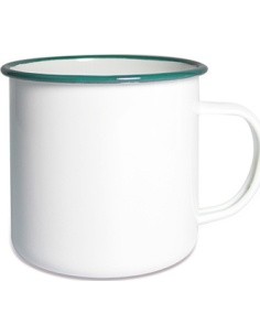 Enamel Cup Origin Outdoors Ocean, 0.36L, White