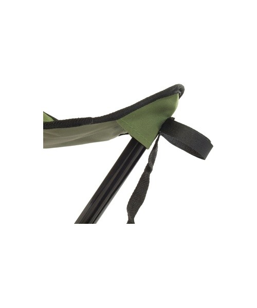 Sulankstomas trikojis taburetas „Travelchair BasicNature“, žalias plieninis