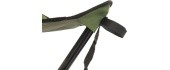 Sulankstomas trikojis taburetas „Travelchair BasicNature“, žalias plieninis