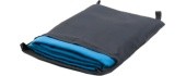 Rankšluostis BasicNature Velour, 85x150cm, mėlynas
