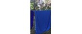 Rankšluostis BasicNature Velour, 85x150cm, mėlynas