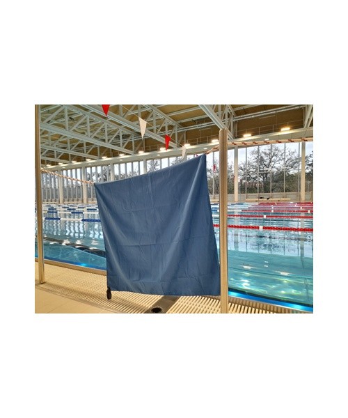 Rankšluostis BasicNature Velour, 85x150cm, mėlynas
