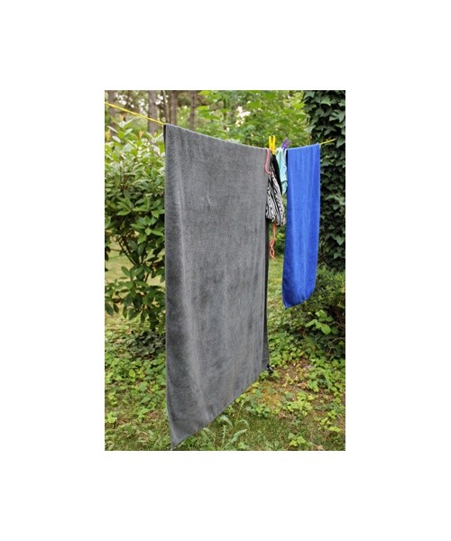 Rankšluostis BasicNature Terry, 150x85cm, mėlynas