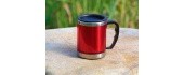 Thermal Mug BasicNature Stainless Steel Beaker MUG, 0.42L, Red