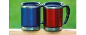 Thermal Mug BasicNature Stainless Steel Beaker MUG, 0.42L, Red