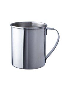 Nerūdijančio plieno puodelis BasicNature, poliruotas, 0.3L