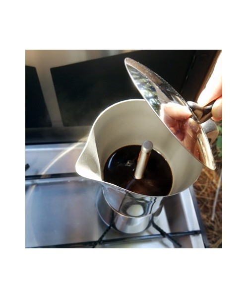 Stainless Steel Espresso Maker BasicNature, 6 Cups