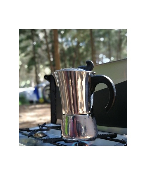 Stainless Steel Espresso Maker BasicNature, 6 Cups