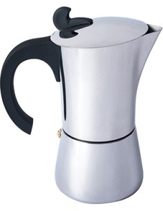 Stainless Steel Espresso Maker BasicNature, 9 Cups