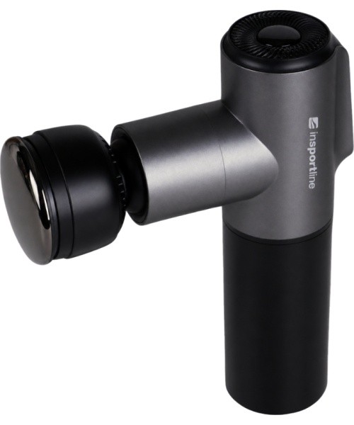Massage Gun with Heated/Cooling Attachment inSPORTline IceBlaze • 2,400 mAh • 1,600–2,800 RPM • Up to 6 mm