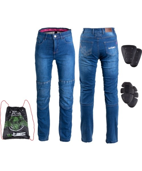 Women’s Motorcycle Jeans W-TEC GoralCE - Blue