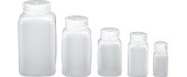 Nalgene gertuvė plačiu kakleliu, kvadratinė