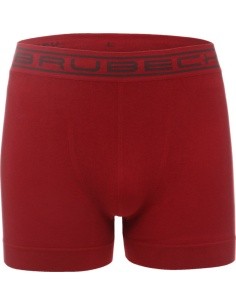 Men’s Boxer Trunks Brubeck Cotton Comfort - Dark Red