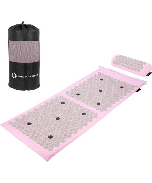 Akupresūros kilimėlio rinkinys AKM04 Pink HMS Premium