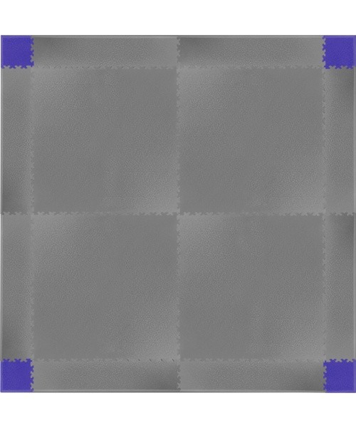 Dėlionės grindų kilimėlis inSPORTline Simple Dark Gray