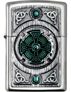 "Zippo" keltų kryžiaus žiebtuvėlis