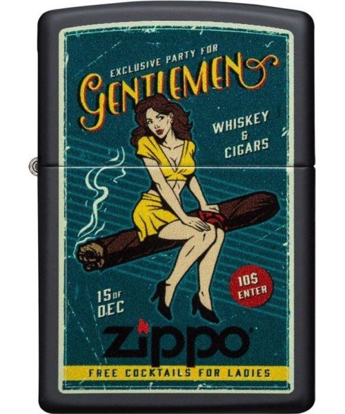 Zippo cigarų ir merginos žiebtuvėlis