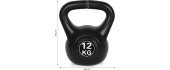 Kettlebell kettle 12kg pratybų hantelis kamuolys fitneso svoris ModernHome