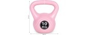 Svorio kettlebell svarstis 10 kg fitnesui, rožinis ModernHome
