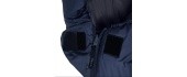 Alpinus Fiber Pro 1500 miegmaišis kairėje, tamsiai mėlyna