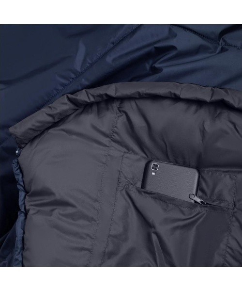 Alpinus Fiber Pro 1500 miegmaišis kairėje, tamsiai mėlyna