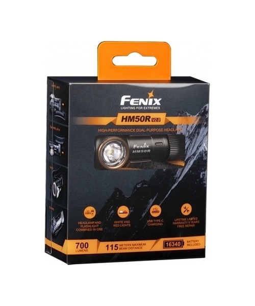 LED Flashlight-Headlamp Fenix ​​HM50R V2.0