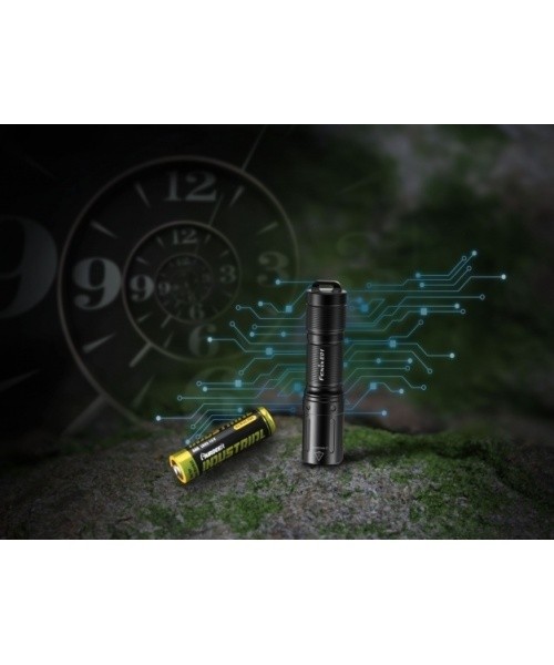 LED žibintuvėlis Fenix ​​E01 V2.0, juodas