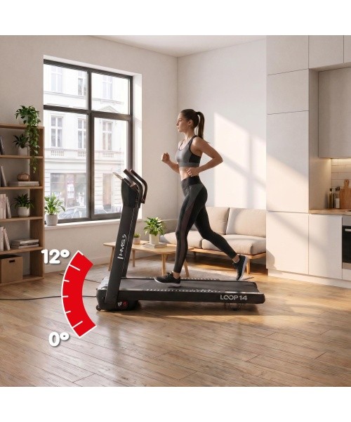 Elektrinis bėgimo takelis HMS Loop14 Black