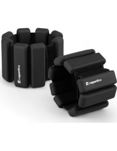 Ankle & Wrist Weights inSPORTline Brace 2 x 1 kg - Black