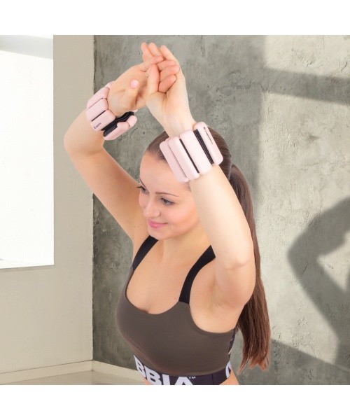 Adjustable Wrist/Ankle Weights inSPORTline Brace - Mocha mousse
