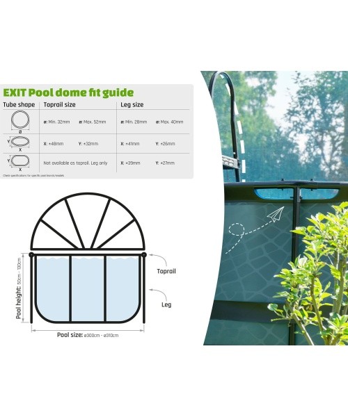 EXIT Pool dome ø300cm