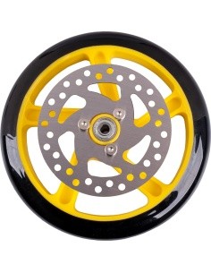 Keičiamasis ratas su stabdžių rotoriumi inSPORTline Discola motoroleriui 200 x 30 mm - Geltona