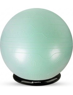 Exercise Ball inSPORTline Stretch Ball 65 cm w/ BallBase - Mint