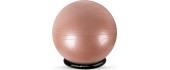 Gimnastikos kamuolys inSPORTline Stretch Ball 65 cm su BallBase - Mocha mousse