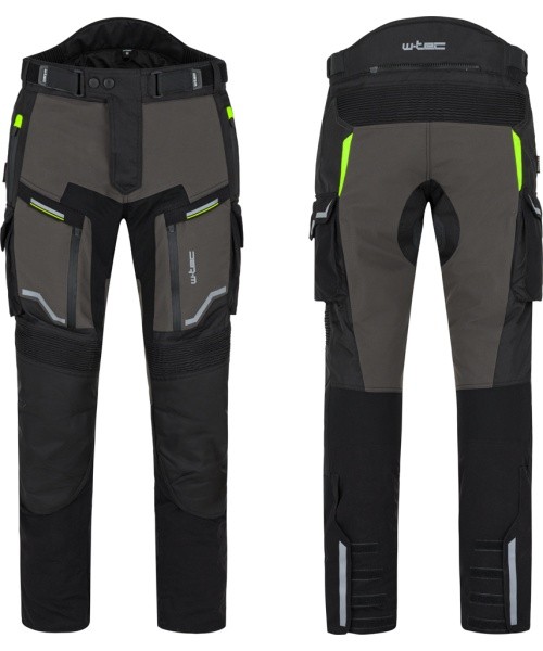 Motorcycle Pants W-TEC Daimick - Black and grey